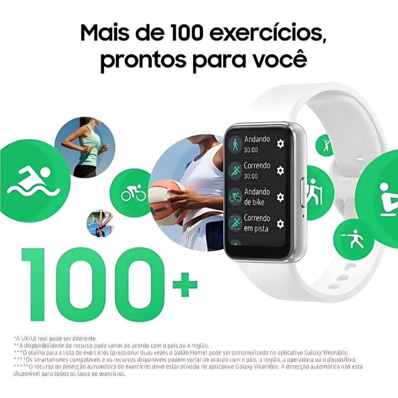 Smartband Samsung Galaxy Fit3 Prata