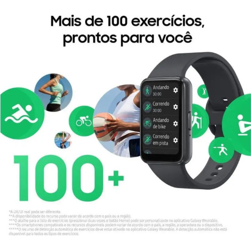 Smartband Samsung Galaxy Fit3 Grafite