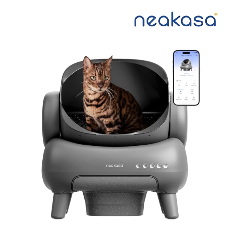 Neakasa M1 Caixa de Areia Automática Inteligente para Gatos, Grande Eliminador de Odores, Auto Limpeza Elétrica Inteligente