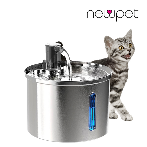 Newpet Fonte de água automática para animais de estimação, Sensor inteligente, capacidade 3L