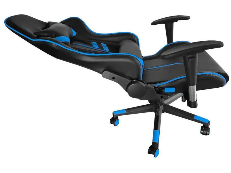 Cadeira Gamer Reclinável Comercial Preto e Azul GAM-AZ1 AC