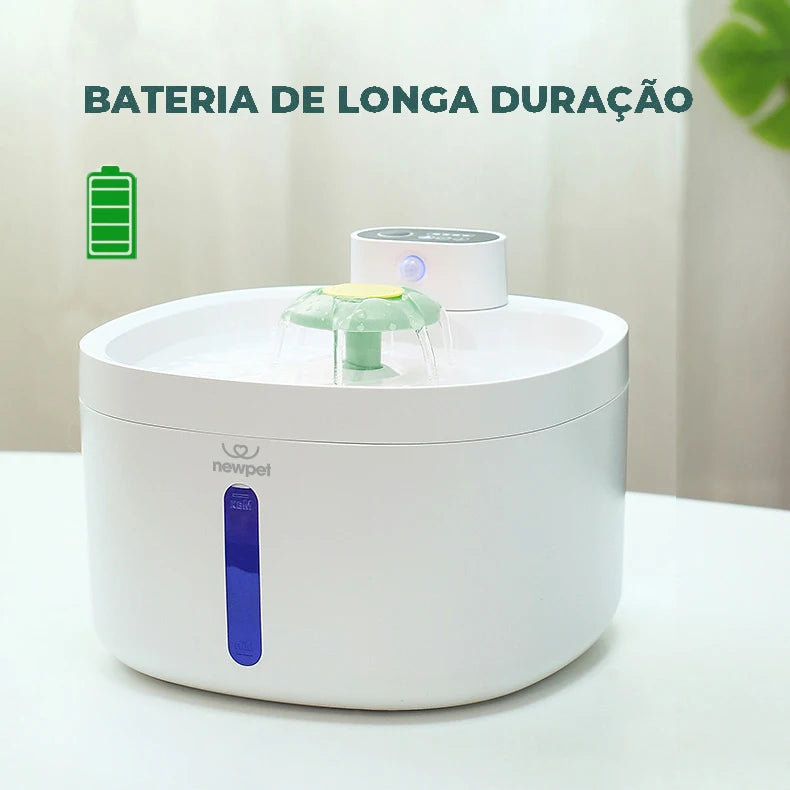 Fonte de água automática para gatos com sensor inteligente 2.6L com luz LED Ultra silenciosa USB para gatos alimentador de água mudo elétrico fonte de água