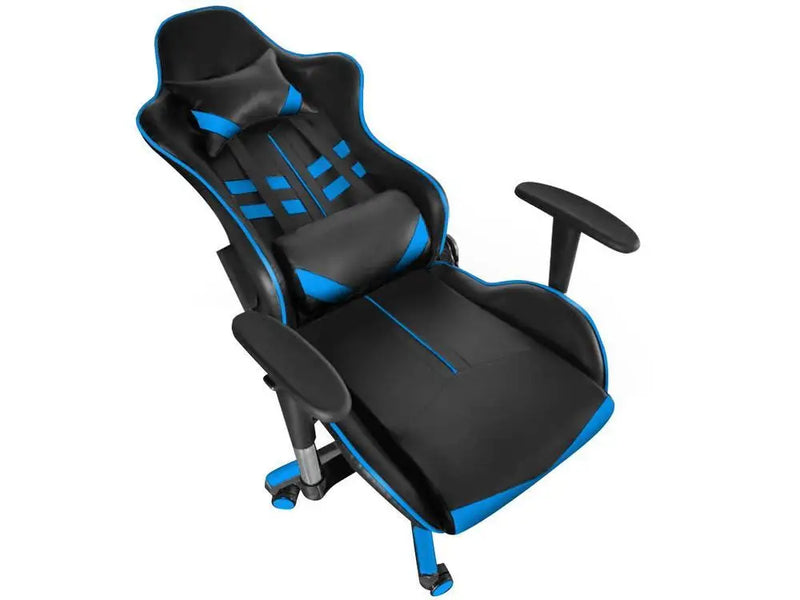 Cadeira Gamer Reclinável Comercial Preto e Azul GAM-AZ1 AC